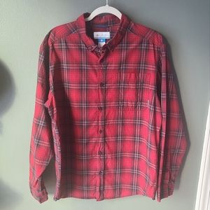 Men's Columbia Out and Back Button Down Shirt, Size Large